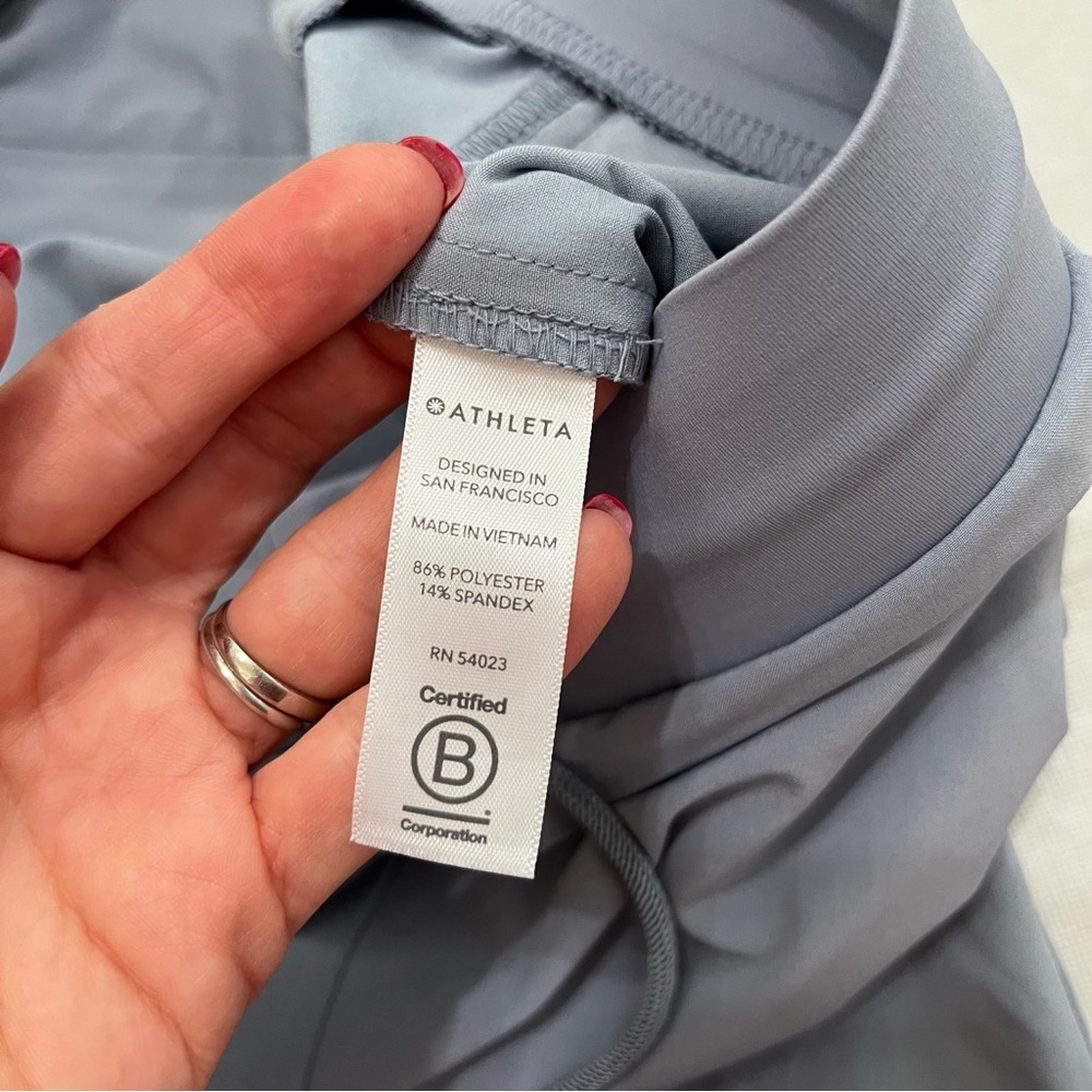 Athleta Go Far Travel Pants Blue Joggers - Picture 4 of 9